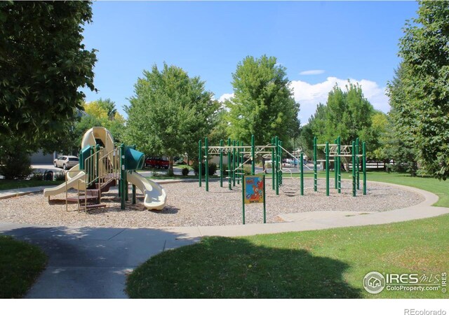 view of jungle gym