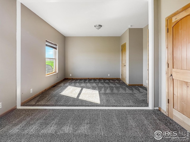 view of carpeted empty room