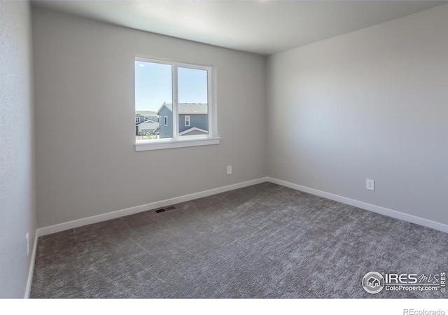 view of carpeted empty room