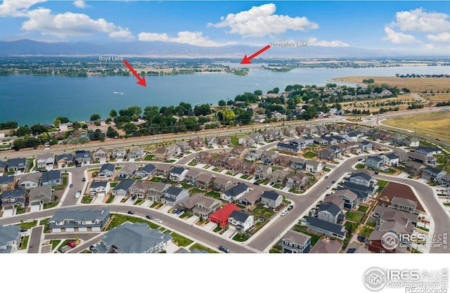 3583 Booth Falls Dr, Loveland, CO 80538 - view of property location with a water and mountain view and nearby suburban area