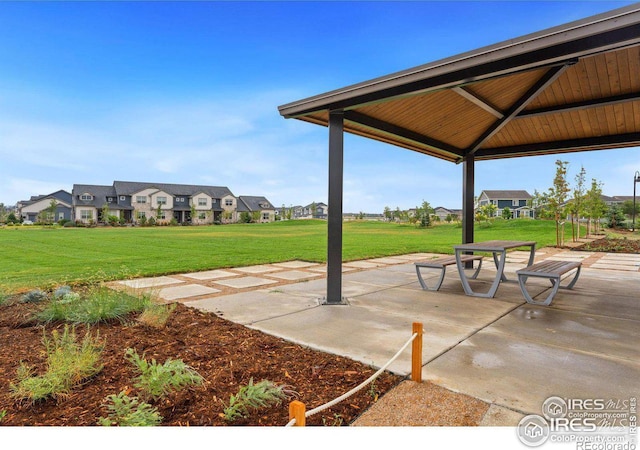 3583 Booth Falls Dr, Loveland, CO 80538 - view of patio / terrace featuring a gazebo