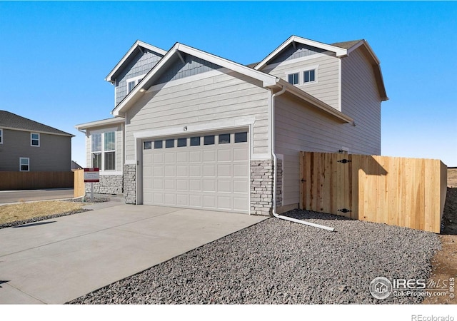 view of front of house featuring a garage