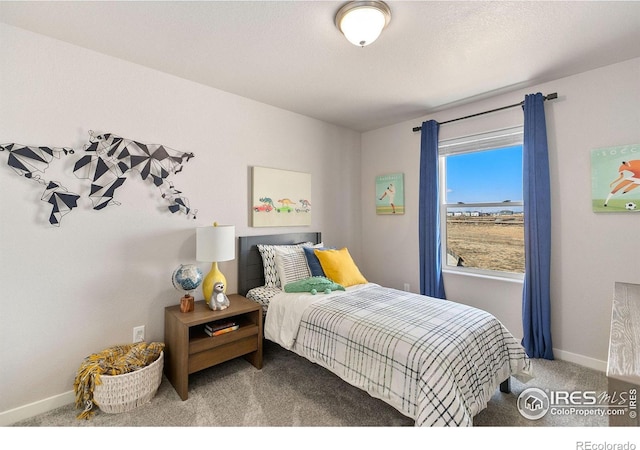 bedroom featuring carpet floors