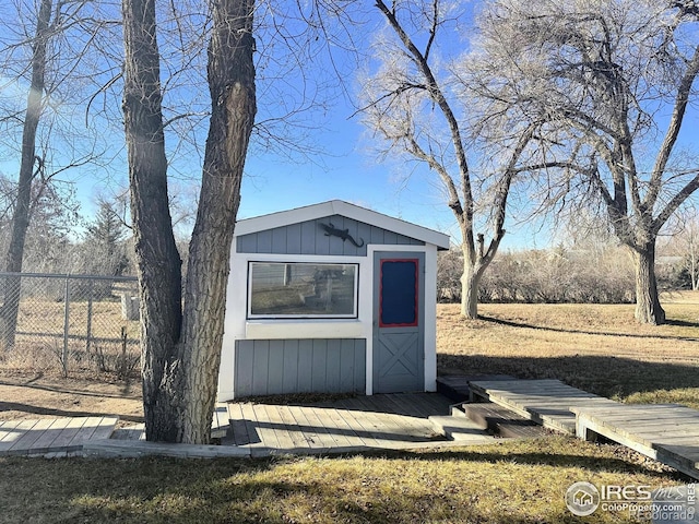 view of outbuilding