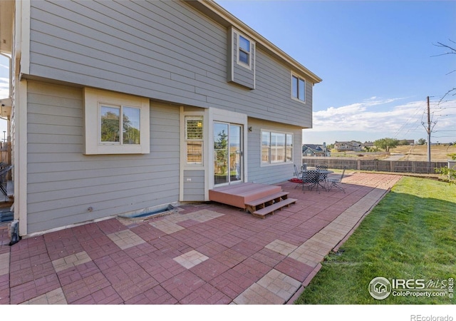 view of patio / terrace featuring a deck