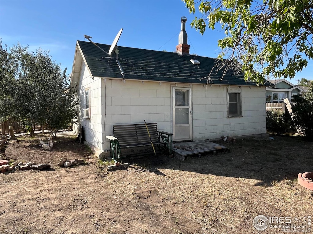 view of back of property