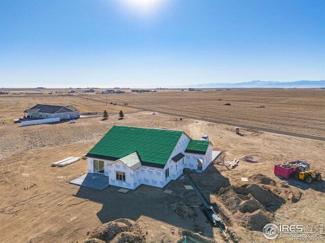 aerial view featuring a rural view