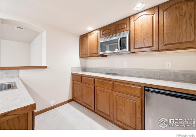 kitchen featuring sink