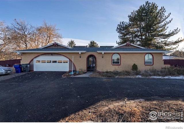 ranch-style house with a garage