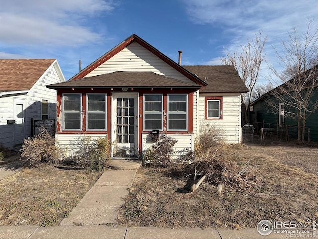 view of front of home