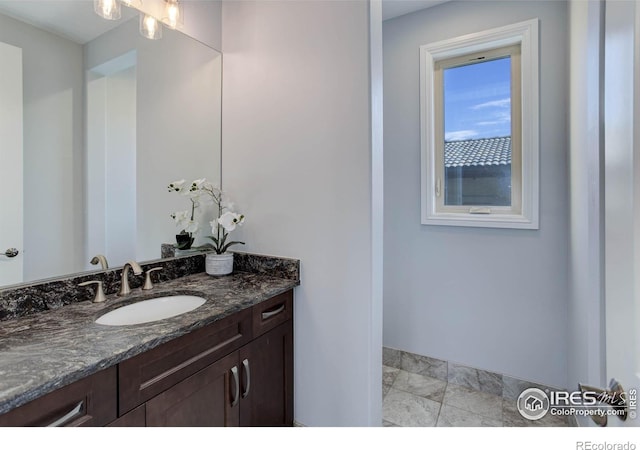 bathroom featuring vanity