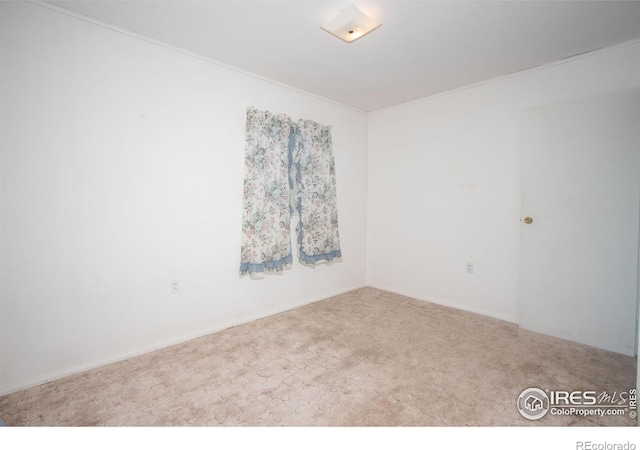 view of carpeted empty room