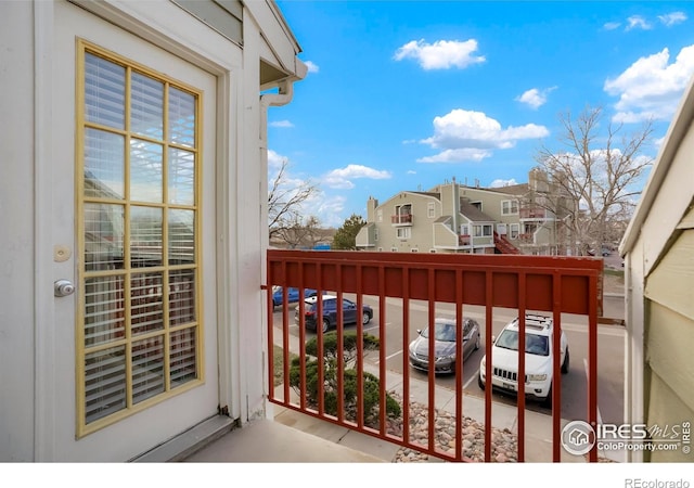 view of balcony