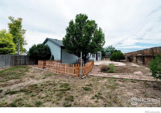 view of yard with a patio