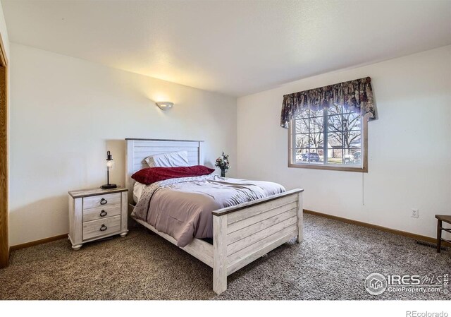 bedroom featuring carpet flooring