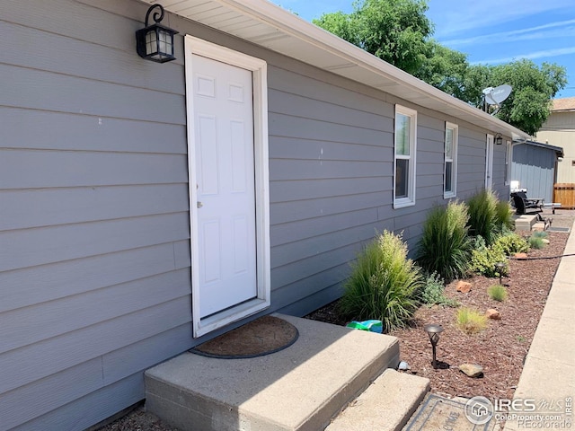 view of entrance to property