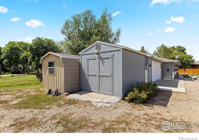 view of outbuilding