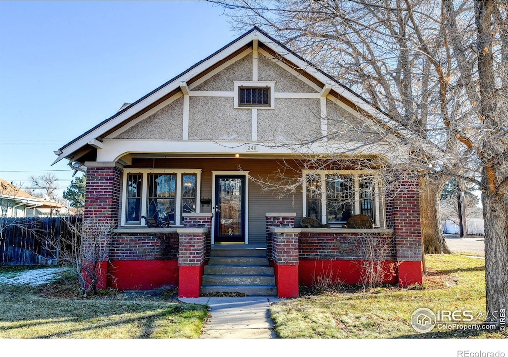 bungalow-style house with a porch