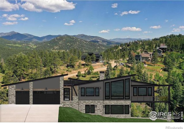 7142 Lynx Lair Rd, Evergreen, CO 80439 - property view of mountains