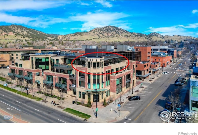 1077 Canyon Blvd # 403, Boulder, CO 80302 - view of building exterior with a mountain view