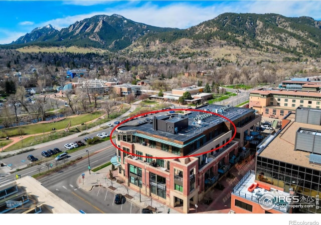 1077 Canyon Blvd # 403, Boulder, CO 80302 - bird's eye view of mountains