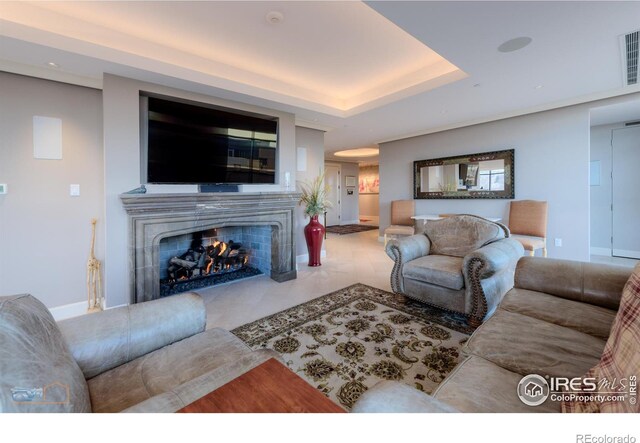 1077 Canyon Blvd # 403, Boulder, CO 80302 - living area with a warm lit fireplace and baseboards