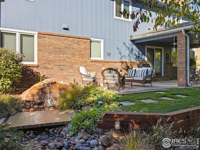 rear view of house with a patio area