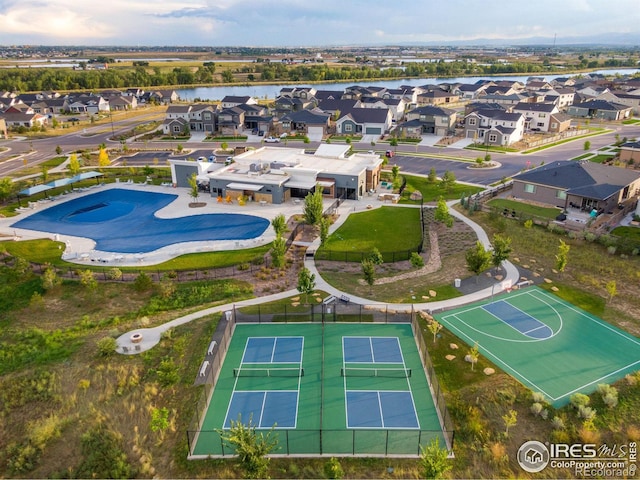 birds eye view of property