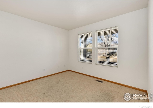 view of carpeted empty room