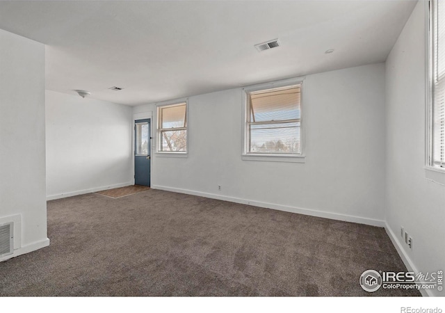 view of carpeted empty room