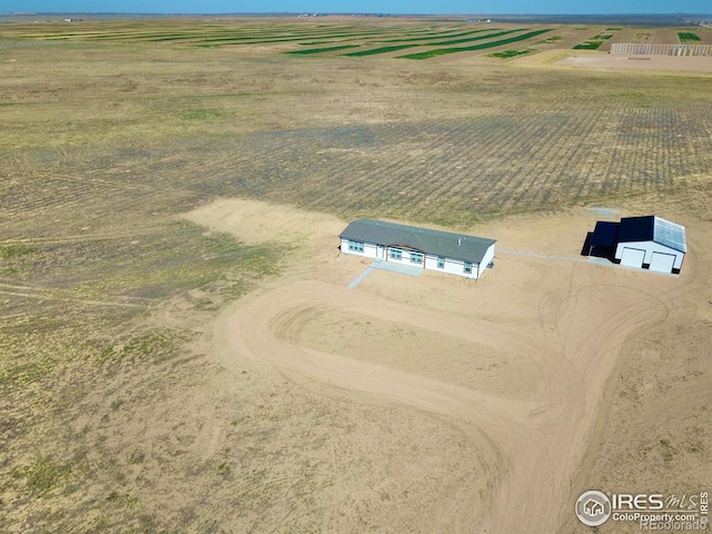 bird's eye view featuring a rural view
