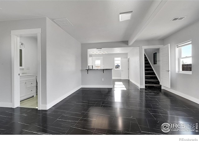 view of unfurnished living room