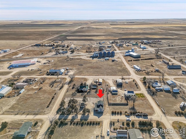 bird's eye view featuring a rural view