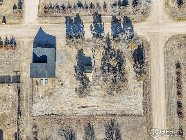 bird's eye view featuring a rural view