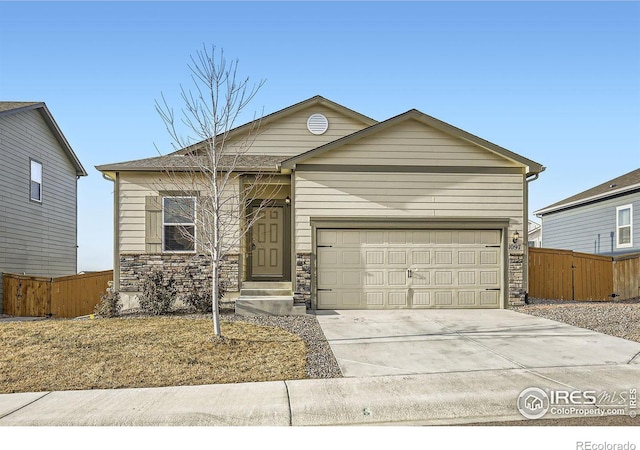 ranch-style house with a garage