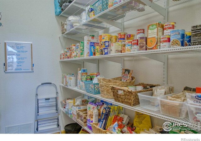 view of pantry