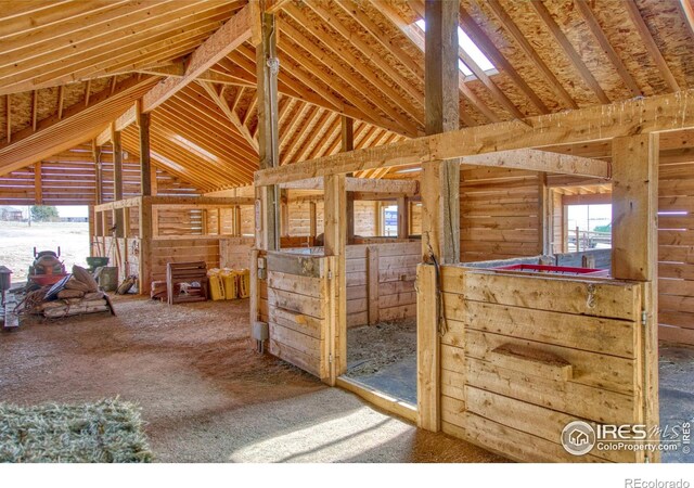 view of horse barn