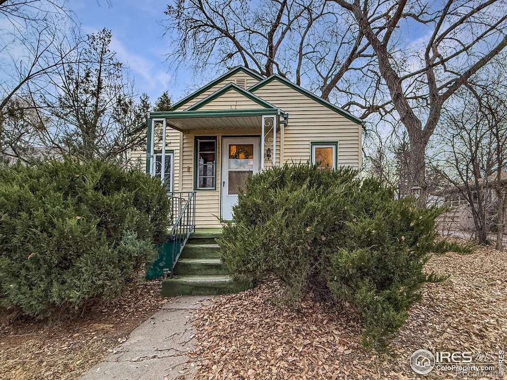 view of bungalow-style house