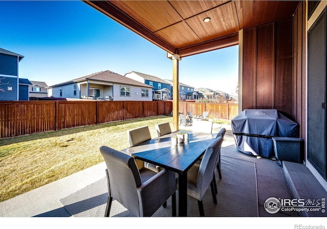 view of patio / terrace featuring area for grilling