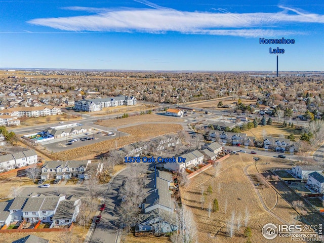 drone / aerial view featuring a residential view