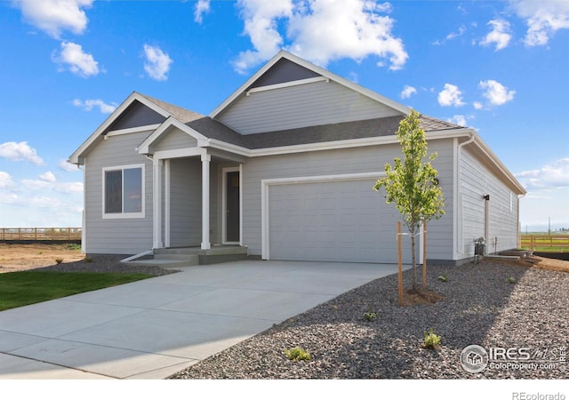 view of front of house featuring a garage