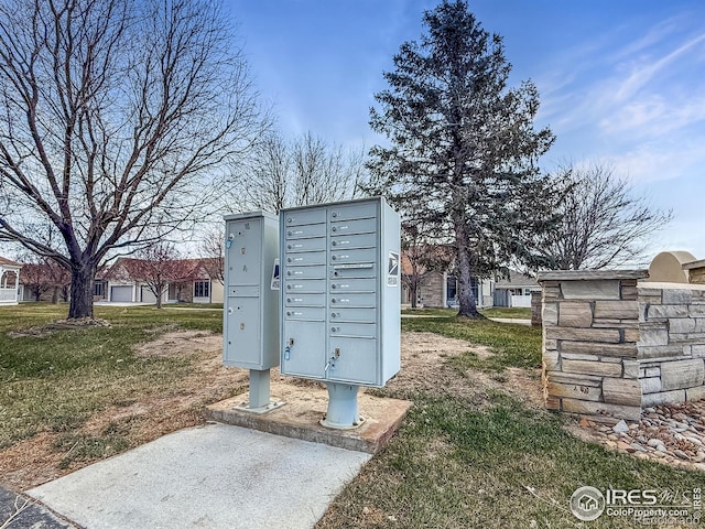 view of community featuring a mail area