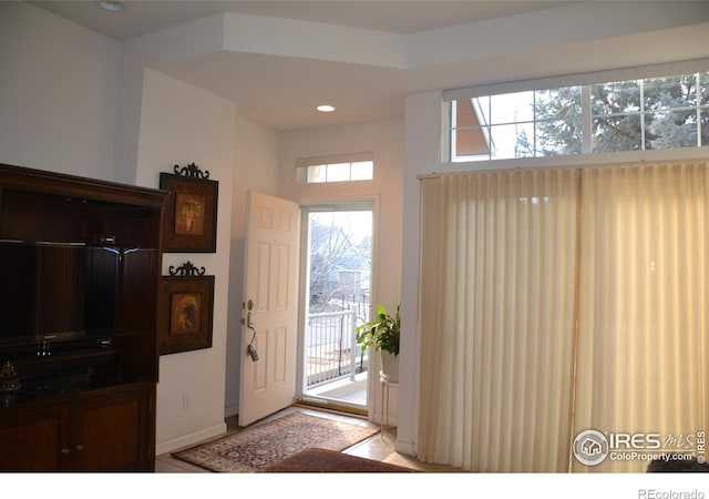 entrance foyer with a high ceiling