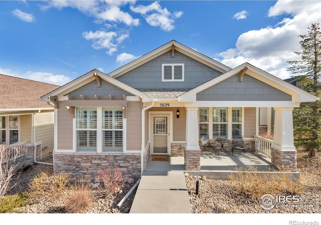 craftsman house featuring a porch