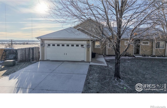 view of front of house featuring a garage