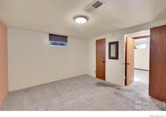 view of carpeted empty room