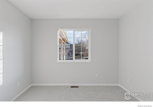 view of carpeted empty room