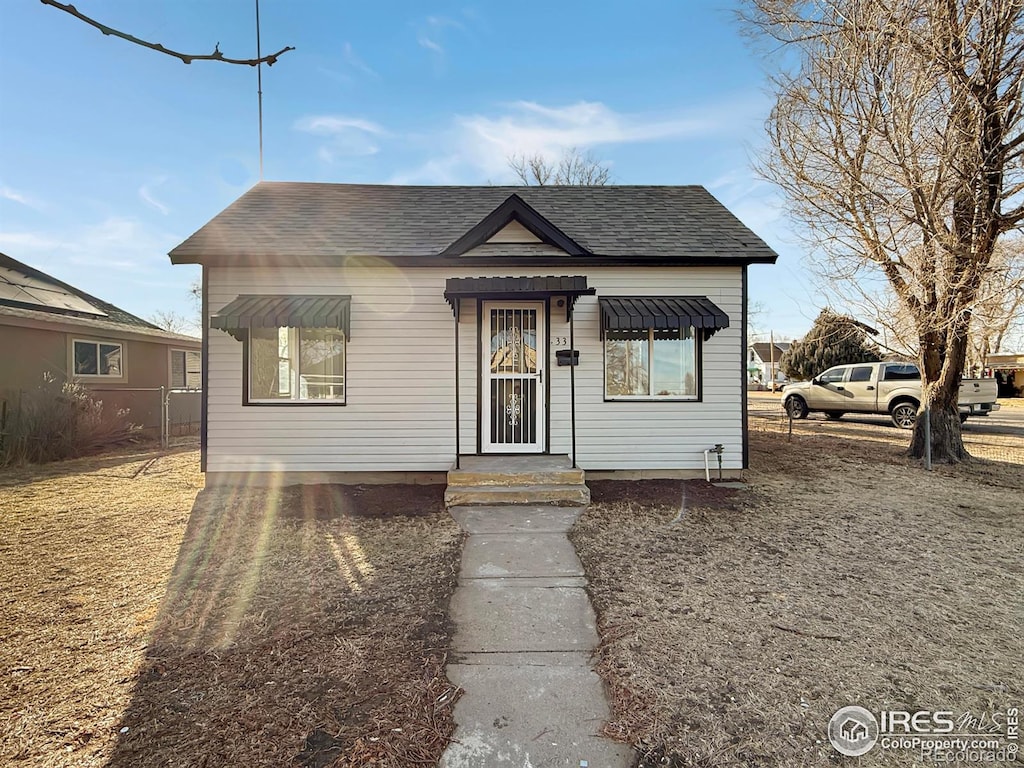 view of bungalow-style house