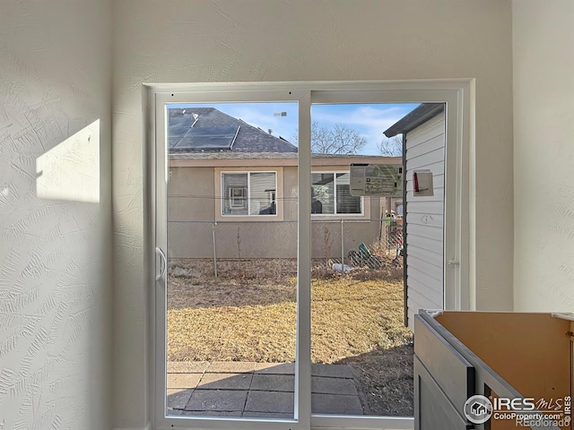 view of doorway to outside