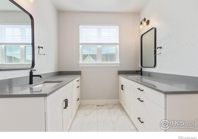 bathroom with vanity